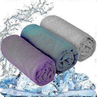 3 PCS Cooling Towel 90x30 Cm Cool Cold For Neck Soft Breathable Chilly Yoga Golf Gym Running Lqy