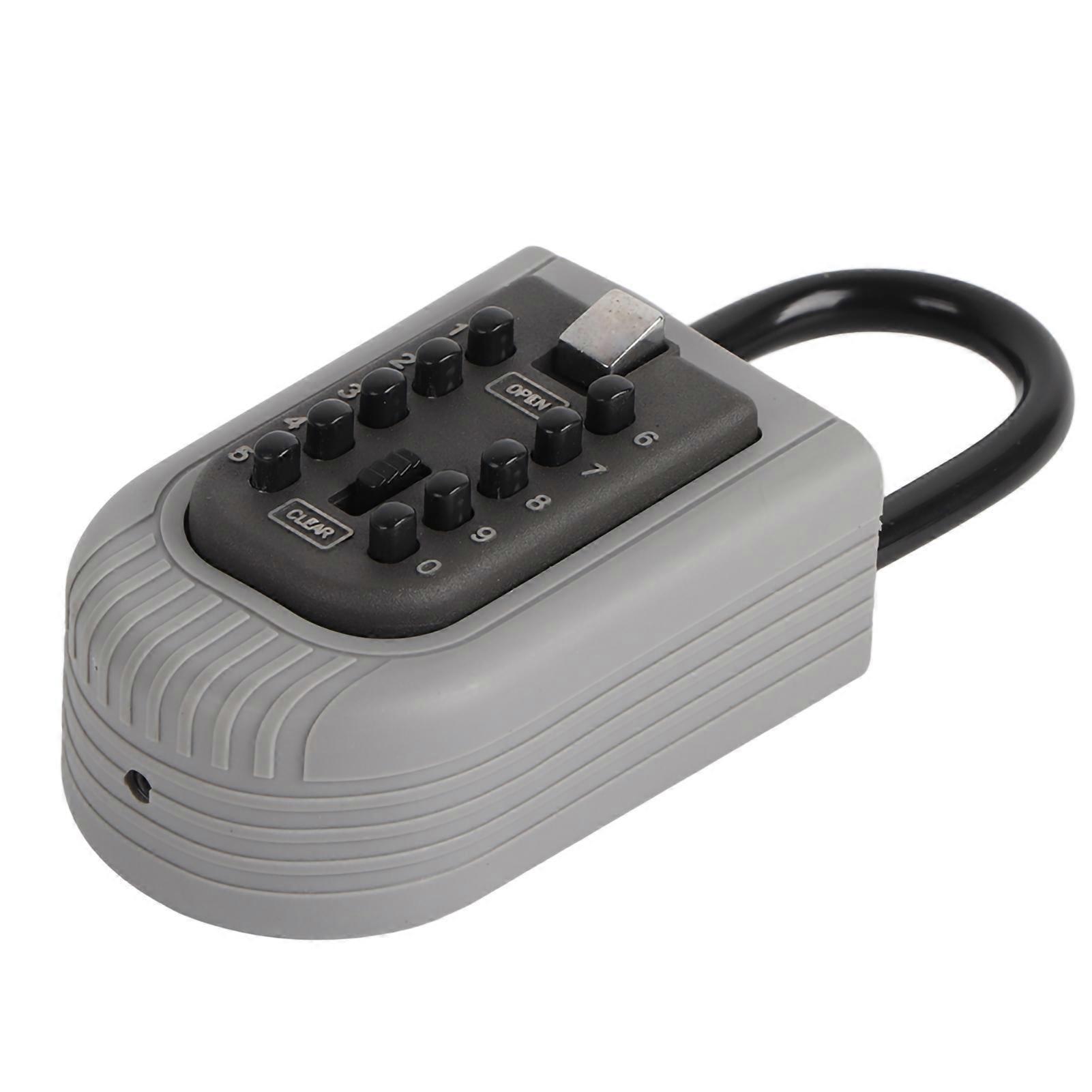 10 Digit Combination Hide Key Lock Box Storage Wall Mount Security Outdoor Case