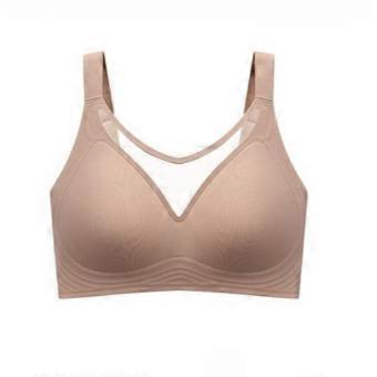 Plus‑Size Wireless Minimizer Bra Thin Mesh Breathable Seamless Push‑Up Comfort Lingerie for Large Bust Women