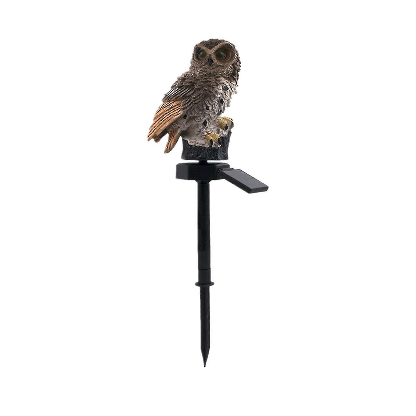 Solar-Powered Waterproof Owl Light