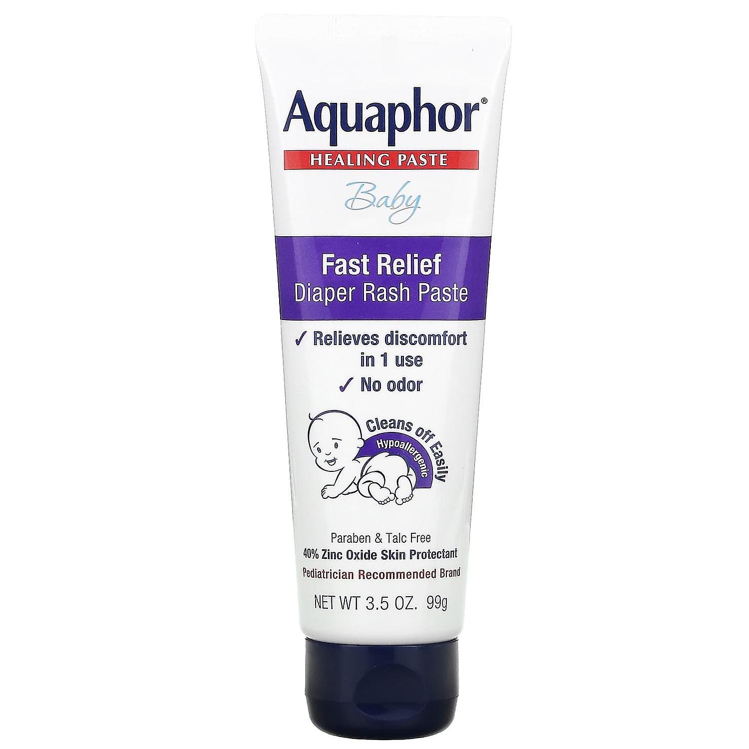 Aquaphor, Baby، معجون علاجي، معجون طفح الحفاضات سريع الإغاثة، 3.5 أونصة (99 جم)