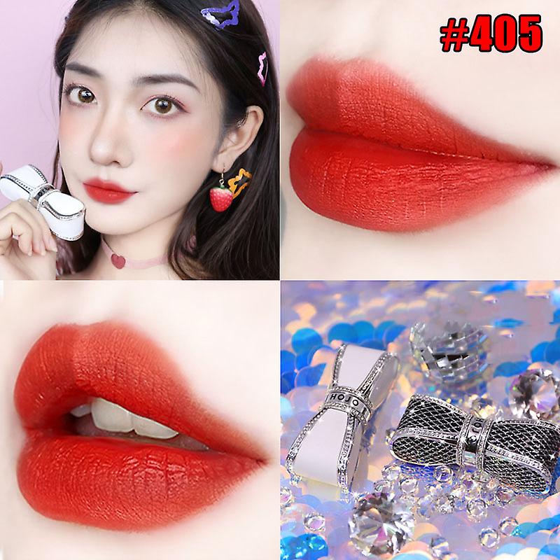 Diamond Bow Lipstick Delicate Long-lasting Matte Non-fading Velvet Lipstick
