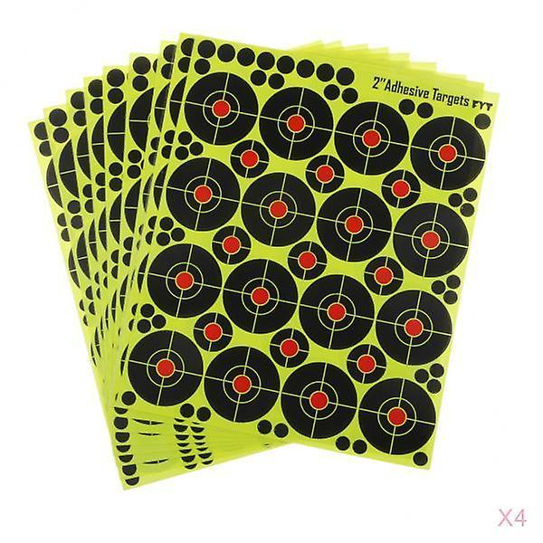 4x 160pcs Shooting Targets Reactive Splatter Dia. 5cm Adhesive Paper Target