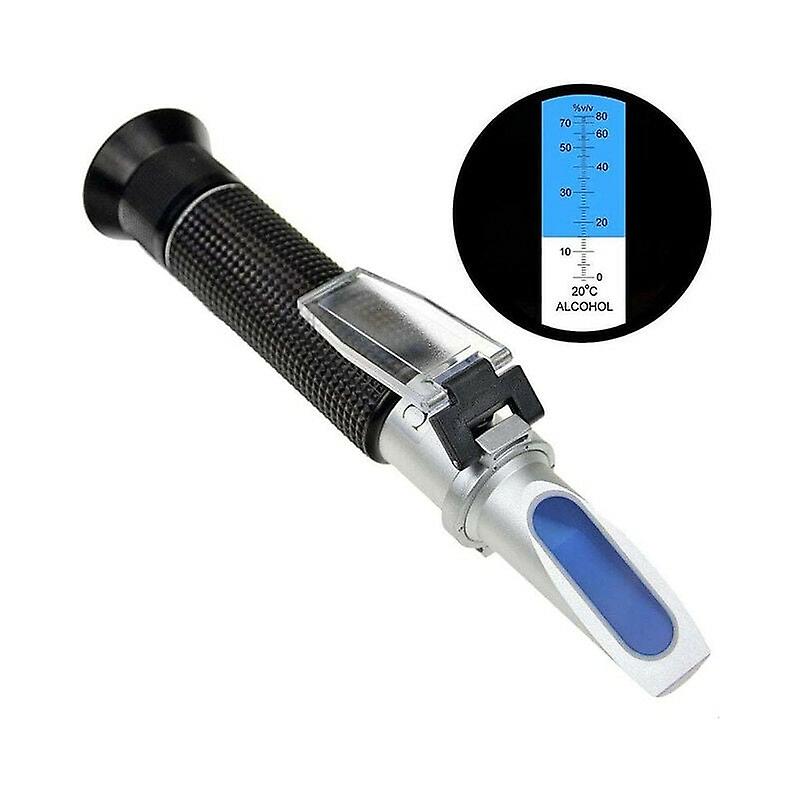 Alcohol refractometer for measurement of alcohol volume percentage spirits with automatic temperature compensation (ATC), range 0-80% v/v alcohol refr