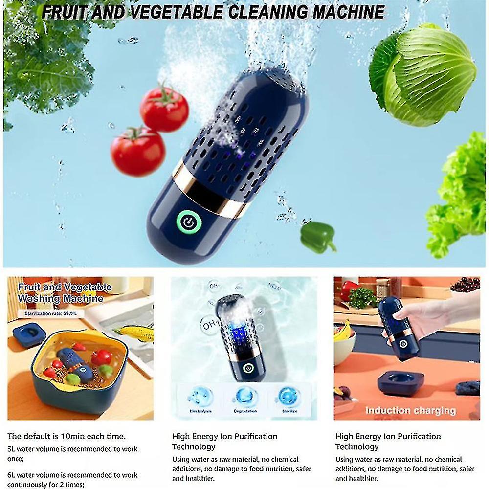 Fruit Vegetable Washing Machine, Fruit Cleaner Device, Fruit Purifier ...