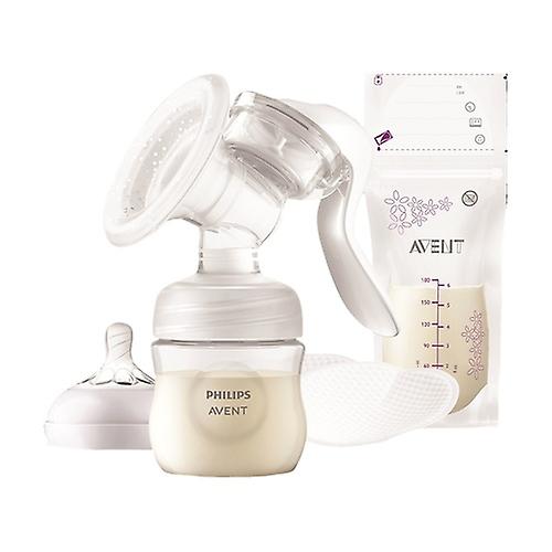 Manual breast pump with accessories 5 units