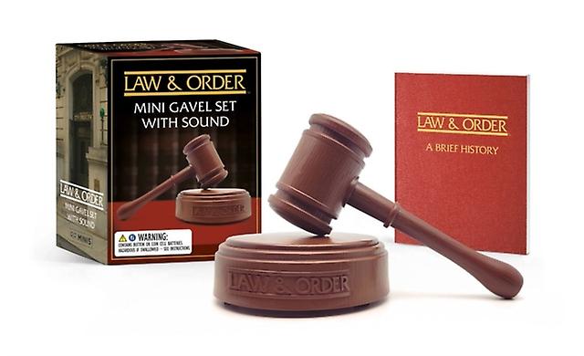 Law Amp Order Mini Gavel Set With Sound by Chip Carter Multiplecomponent retail product Book