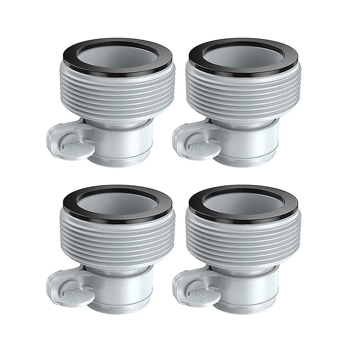 4pcs Pool Hose Adapter 1.25 Inch To 1.5 Inch Type B Hose Adapter On Fittings Converter For Po