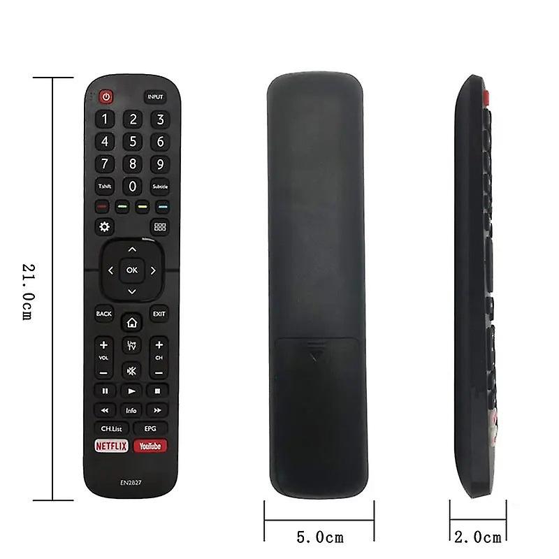 Remote Control Compatible With En2b27 Hisense Infrared Tv Rc339440201vu