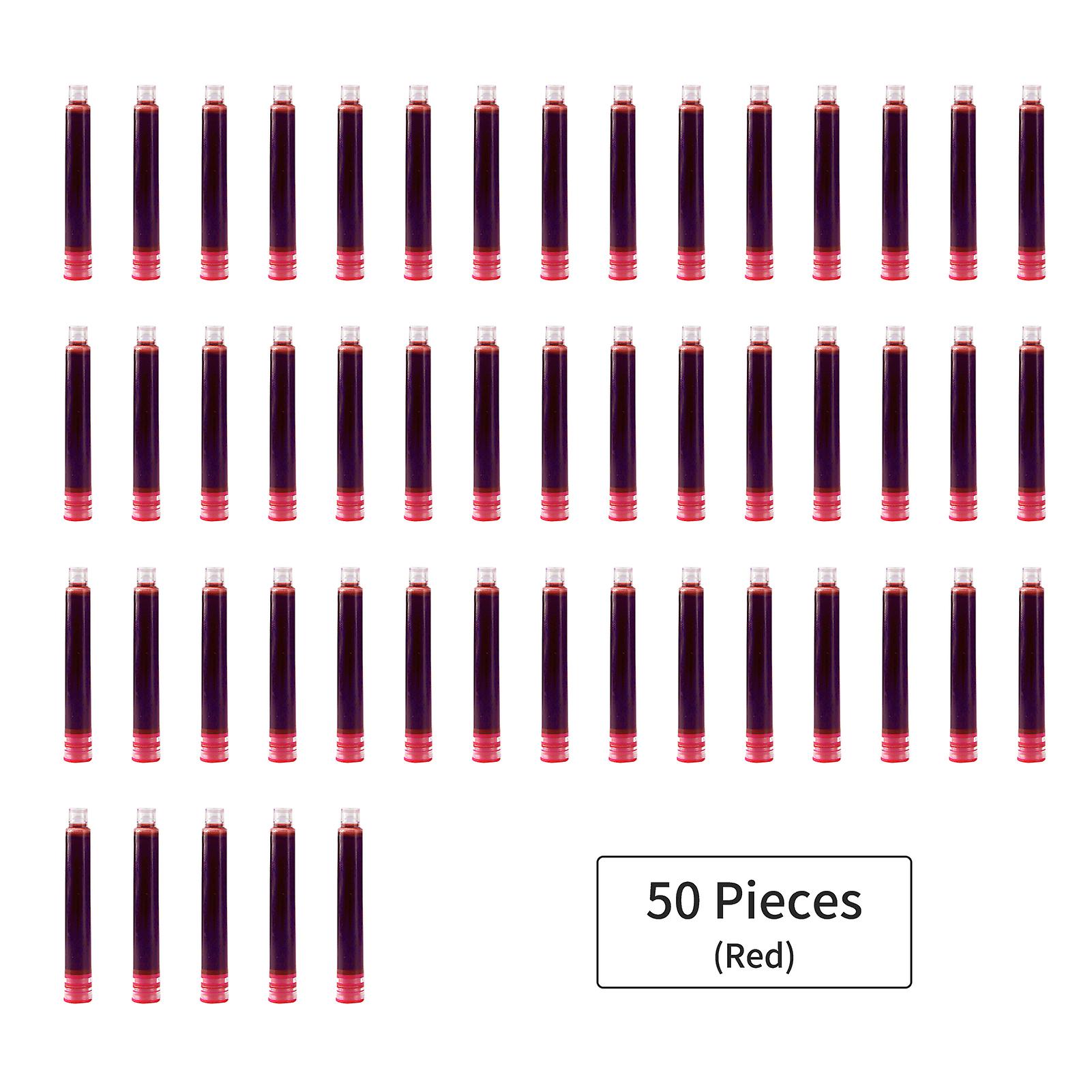 100 Pieces Fountain Pen Ink Cartridges Black Color Ink Refill Cartridge