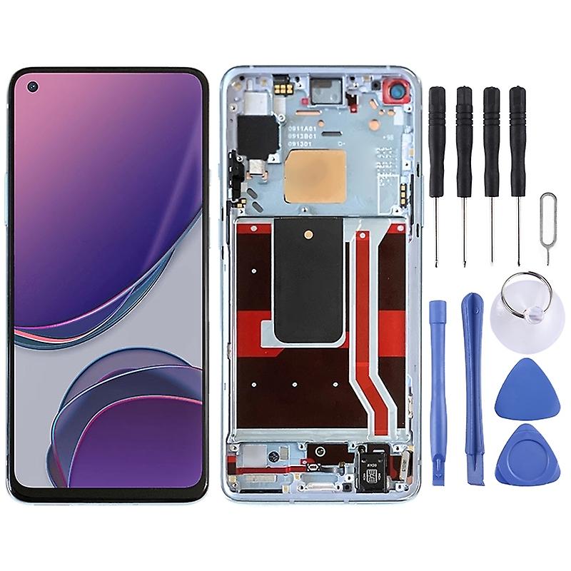 AMOLED LCD Screen With Frame for OnePlus 8T 5G (Blue)
