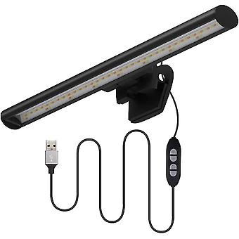 Laptop-Monitor-Licht 10 Helligkeit 3 LED-Leuchten USB dimmbare Fernbedienung Lesen Arbeits-Schreibtisch-Lampe