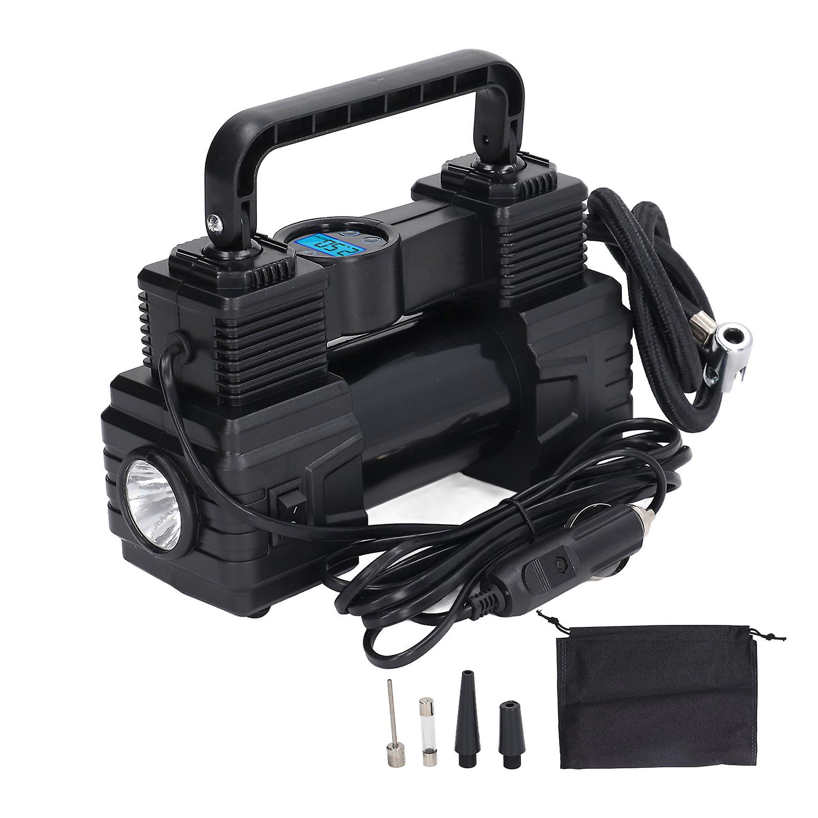 Artillery Car Air Compressor,YR-825 Car Tire Inflator 120PSI,Portable Digital Pressure Gauge Air Pump with LED Light 12V for SUV, Truck, RV