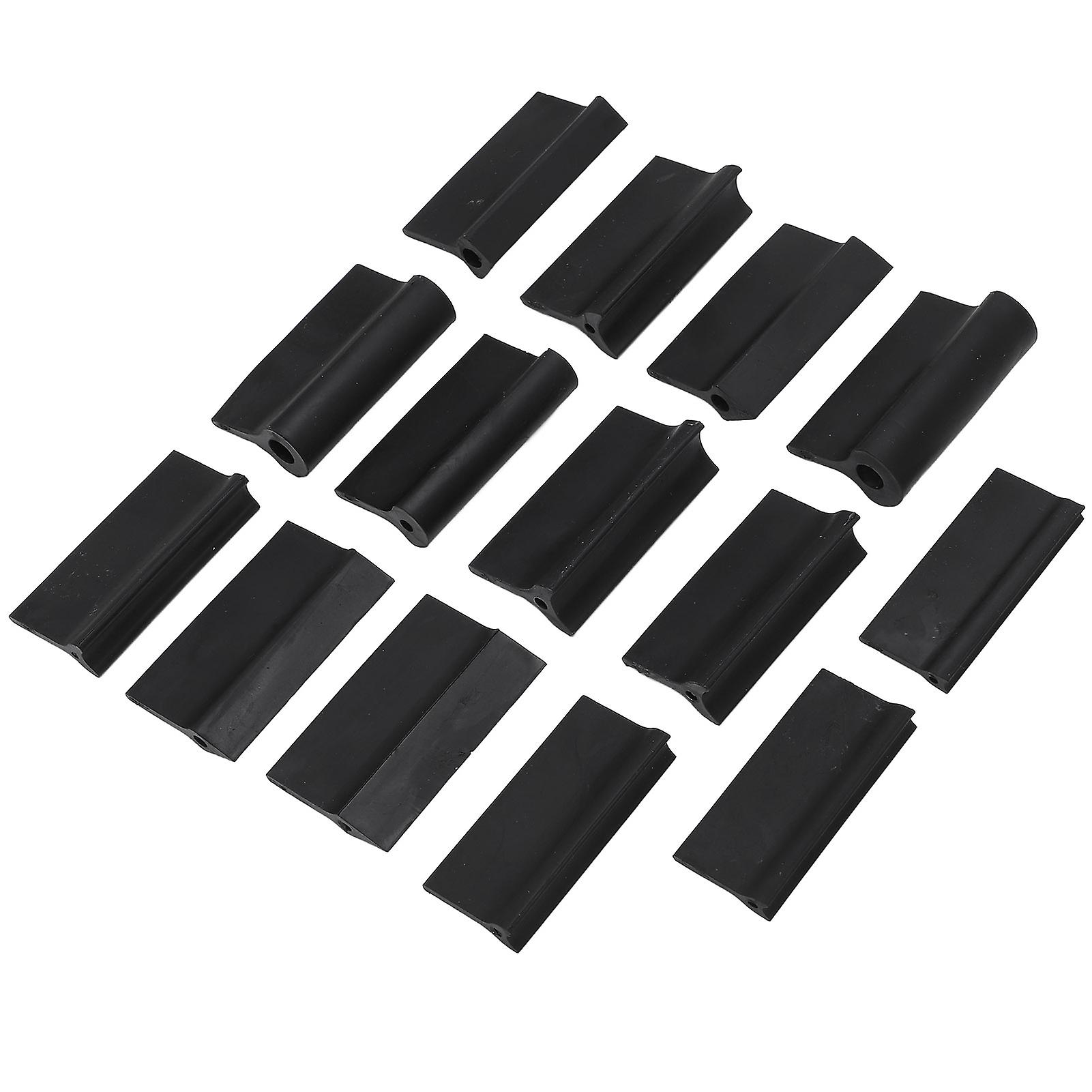 Sanding Block 14 Pieces Contour Sanding Handle 3 Shapes Rubber Black Flexible Contour Polishing Tool for Car Woodworking Sanding Polishing