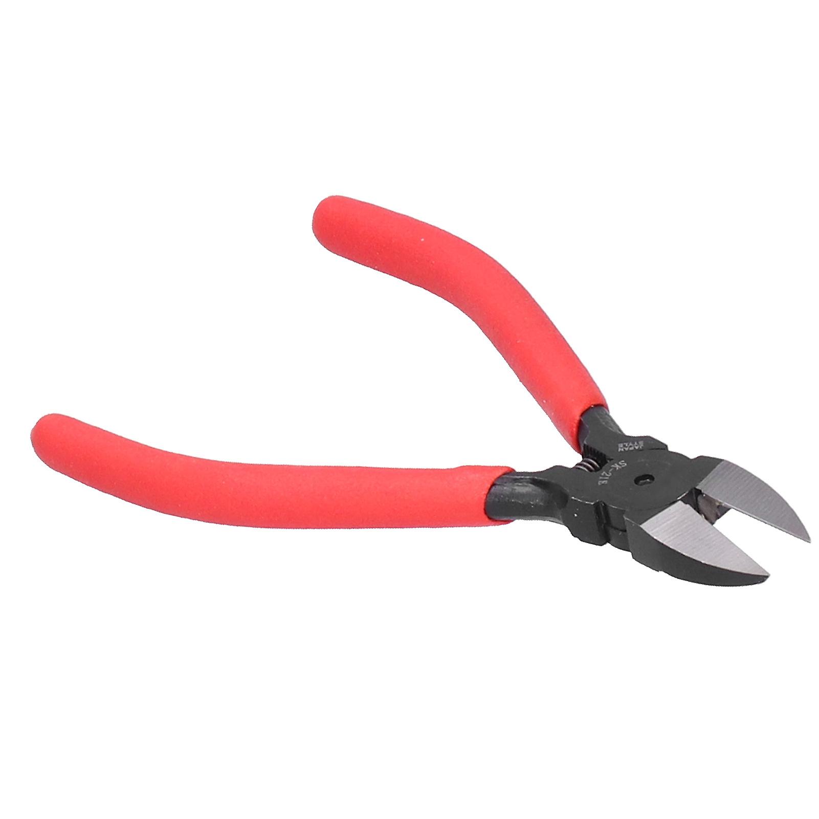 Cutting Pliers Diagonal Chrome Vanadium Steel Rebound Spring Electrical Wire Trimming Tool 5in