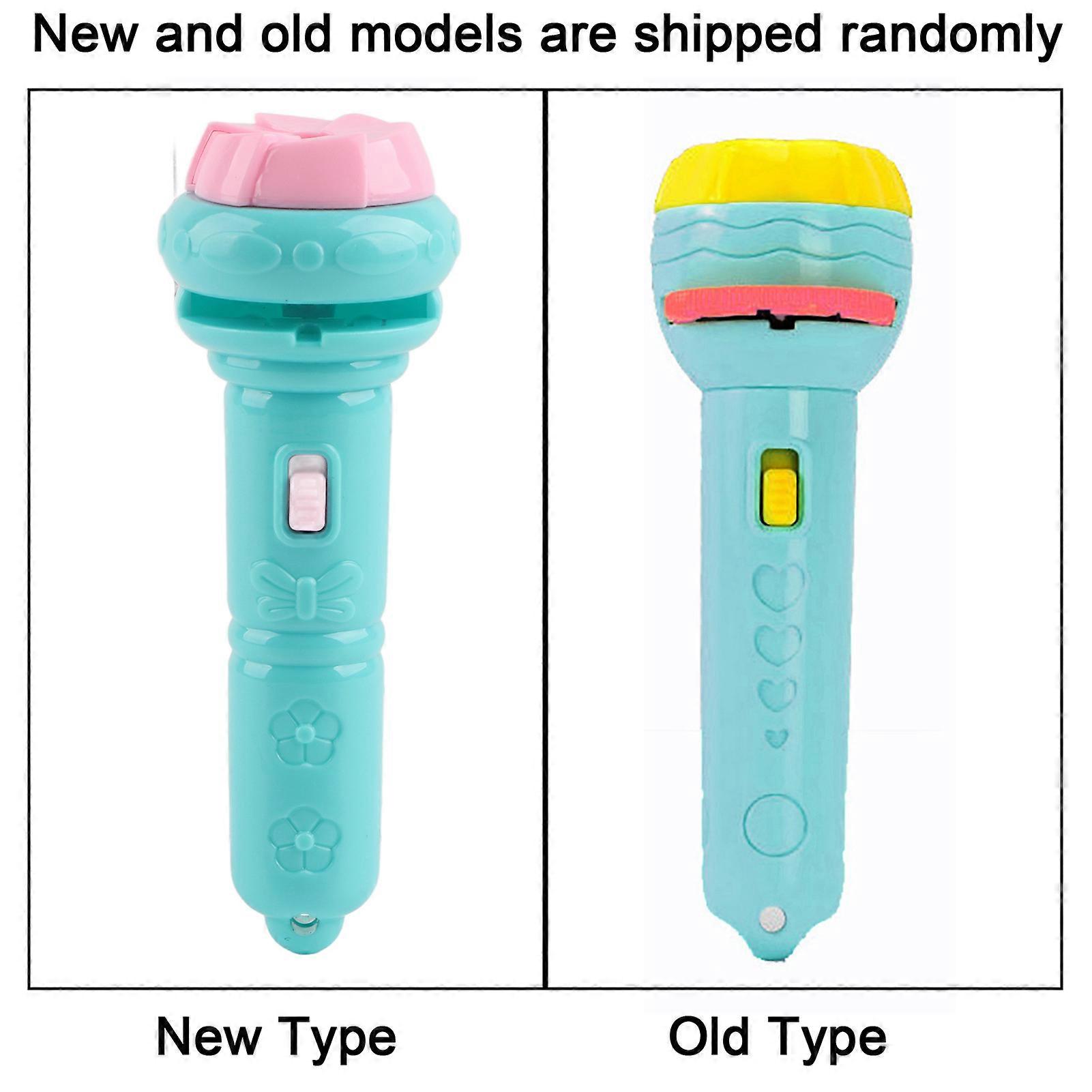 Kids Projector Flashlight Different Animal Patterns Early Educational Science Projector Luminous ToyBlue(48 Patterns) 