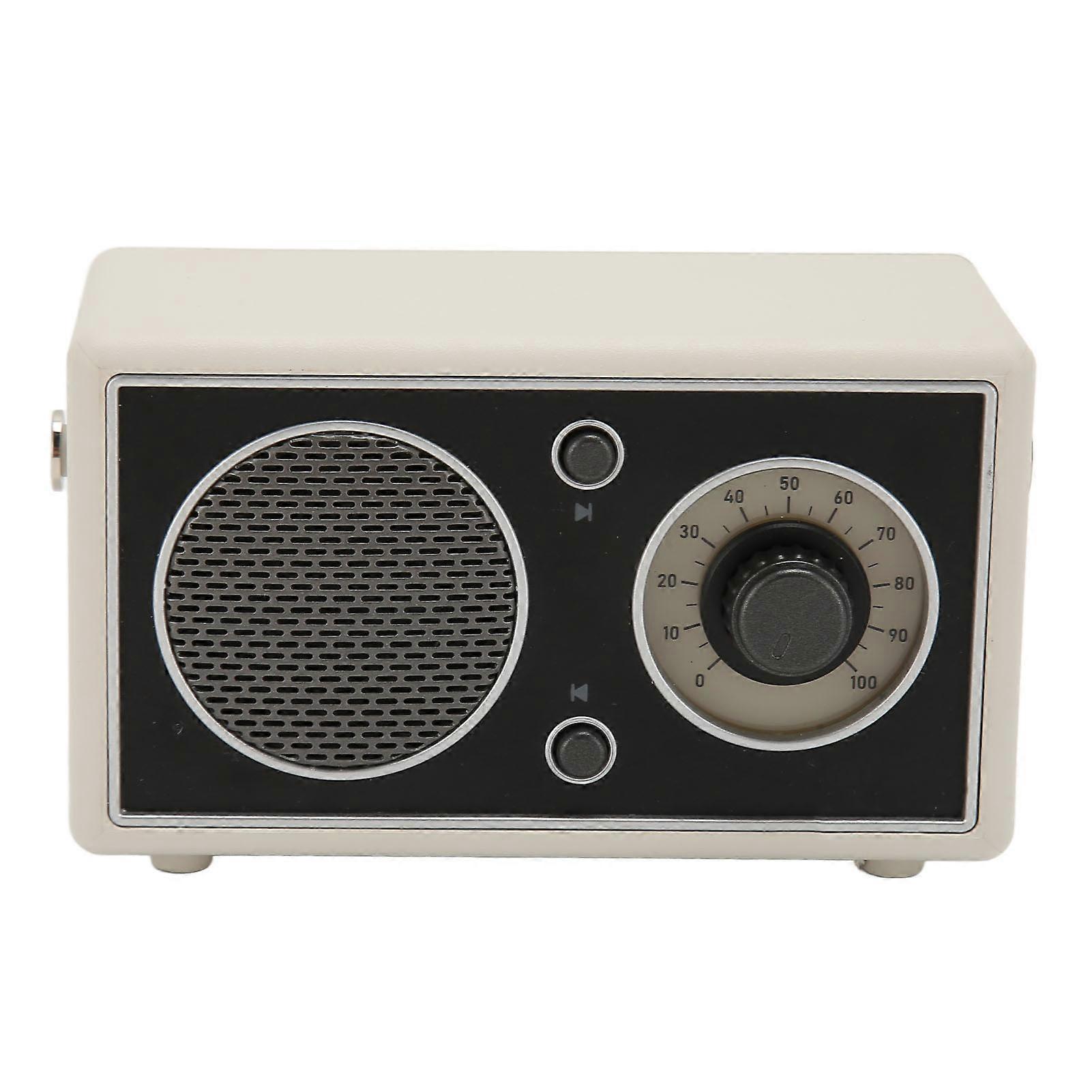 Wireless Bluetooth Speaker BT 5.1 450mAh USB Rechargeable Support AUX and Memory Card Portable Bluetooth Speaker for Outdoor White