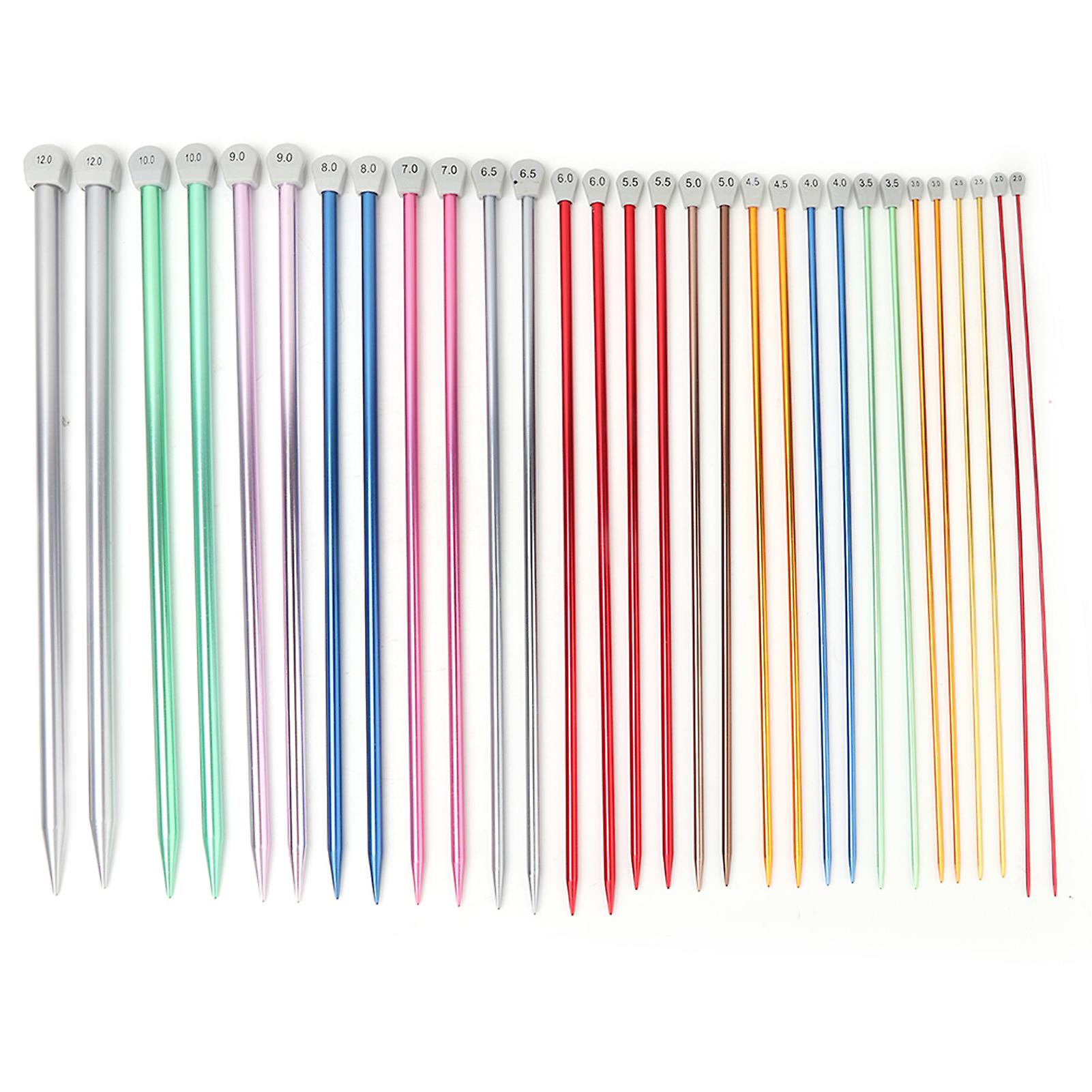 Colorful Oxidized Sweater Yarn Needle DIY Hand Knitting Tool Bar Needle Set 15 Pairs