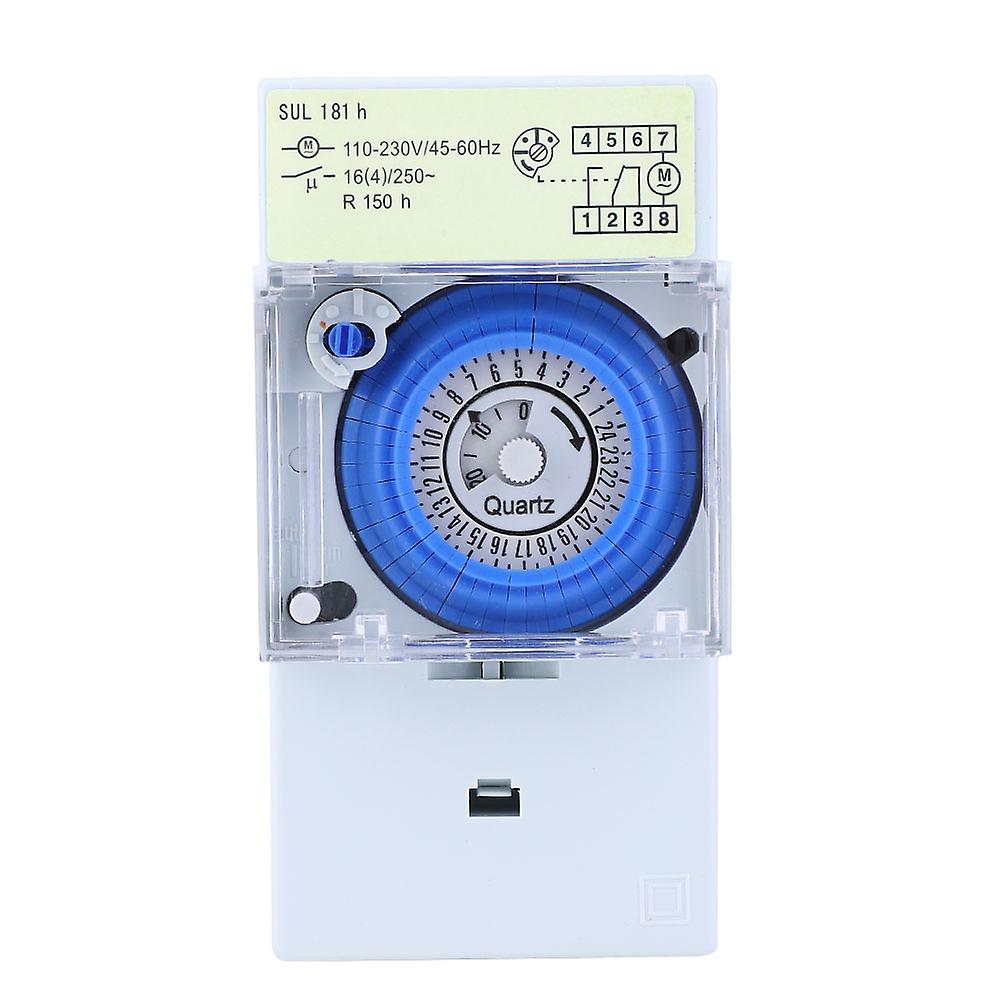 SUL181h Mechanical Timer 24 Hours Quartz Motor Timer Switch Relay 110~230VAC 16A