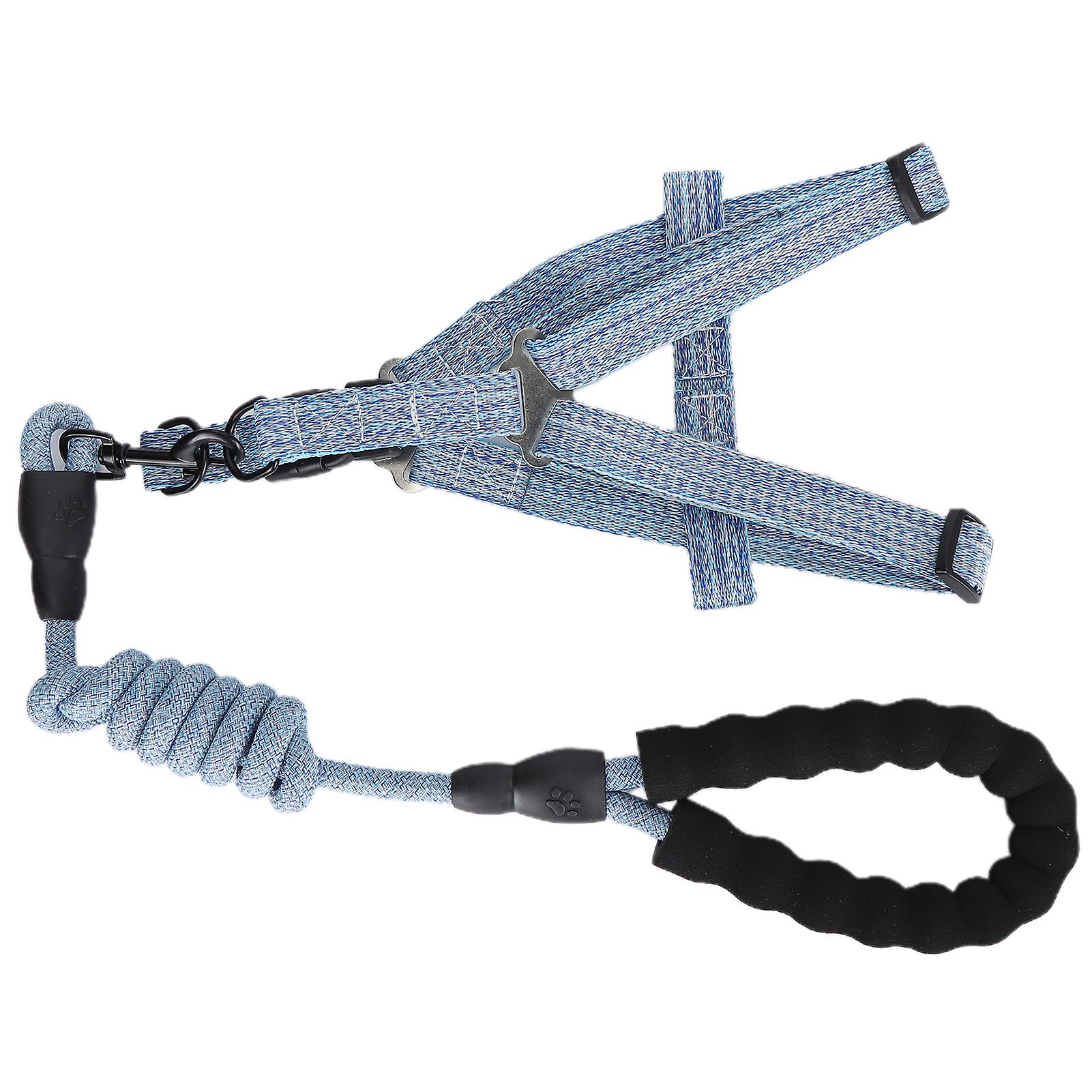 Dog Harness with Leash Set Pet Adjustable EscapeProof Harness Strap for Walking(L (Fit for 7.522.5kg) )