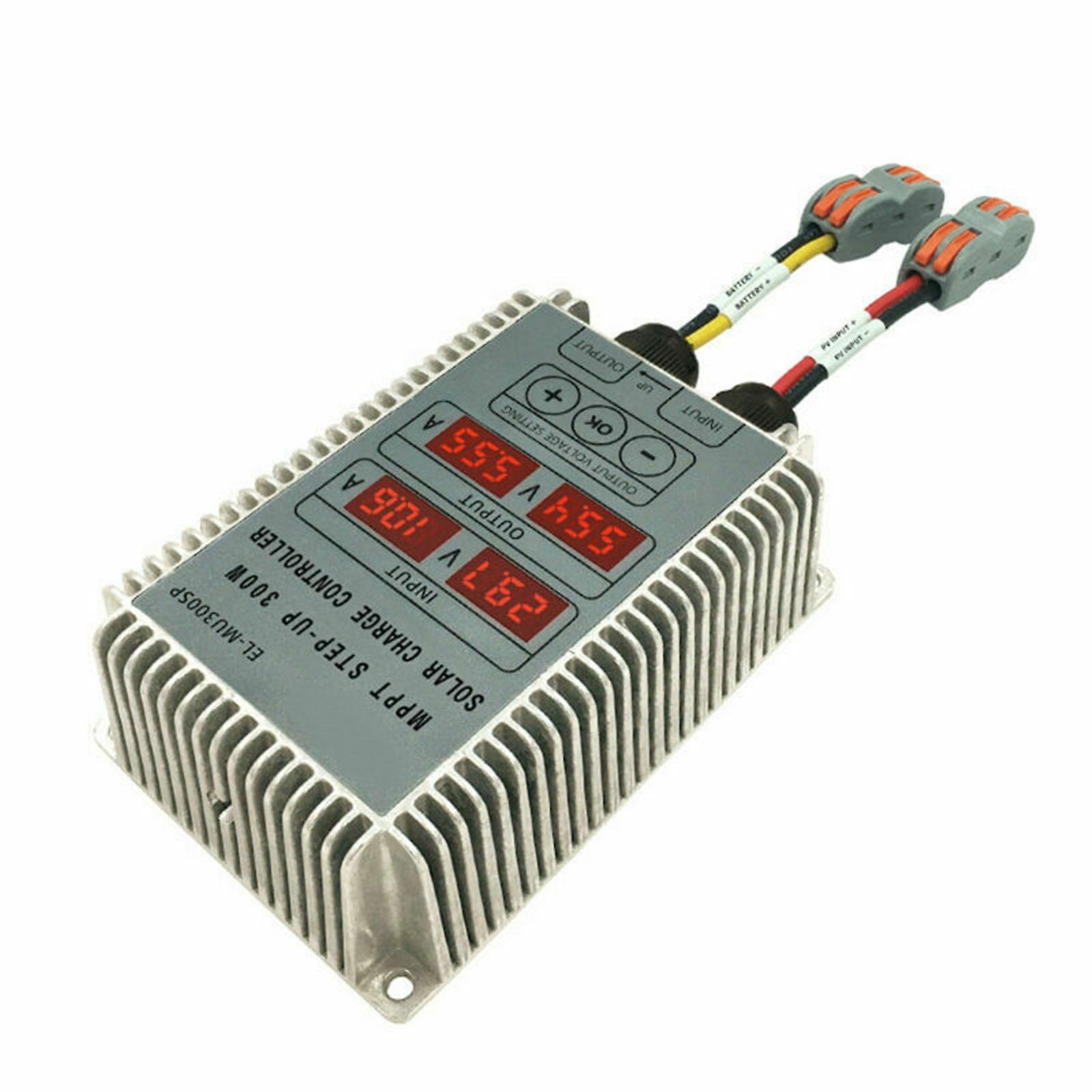 Dc 18-55v Aluminum Step-up Mppt Real- Tracking Function Display Solar Battery Charge Controller 400w
