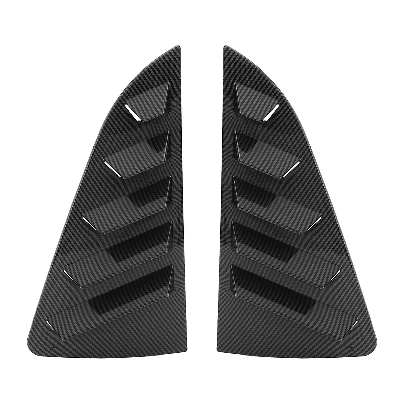 1 paio di coperture per persiane laterali, eleganti e robuste, con motivo in fibra di carbonio, per finestrini triangolari Mk5 6R 6C