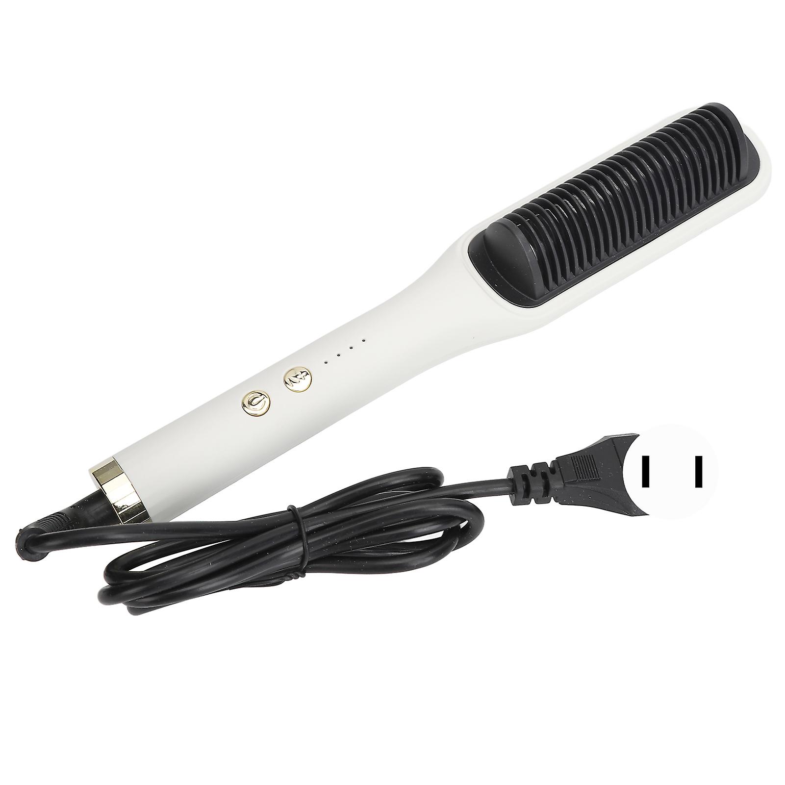 Electric Hair Straightener Fast Heating Adjustable Temperature Dual Use Salon Hair Straightener US Plug 110-240V