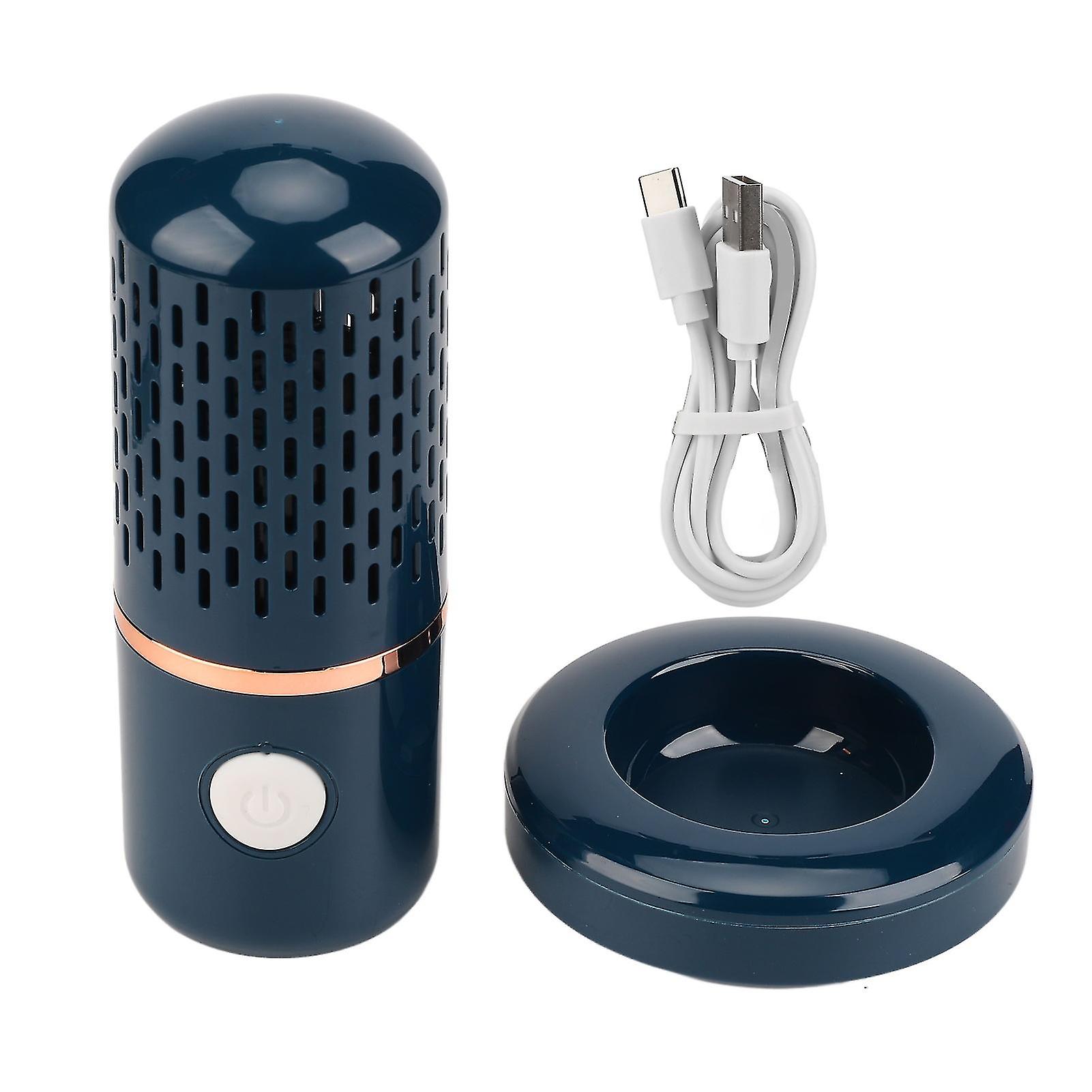 Vegetable Washing Machine Multifunction Wireless USB Charging Auto Capsule Fruit Purifier for Kitchen Blue