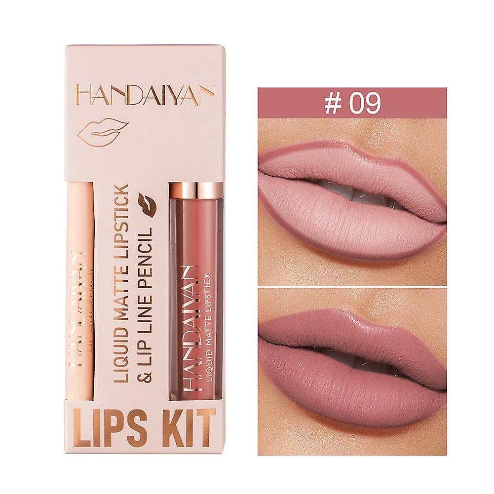 Dalam Stok Pensil bibir matte tahan lama dengan kesan semula jadi, alat solek matte, COD harian,