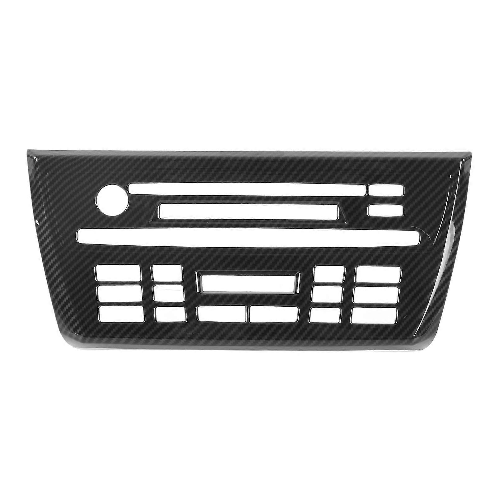 Car Cd Panel Cover Carbon Fiber Style Central Control Panel Frame Sticker Replacement For X3 E83 20062010
