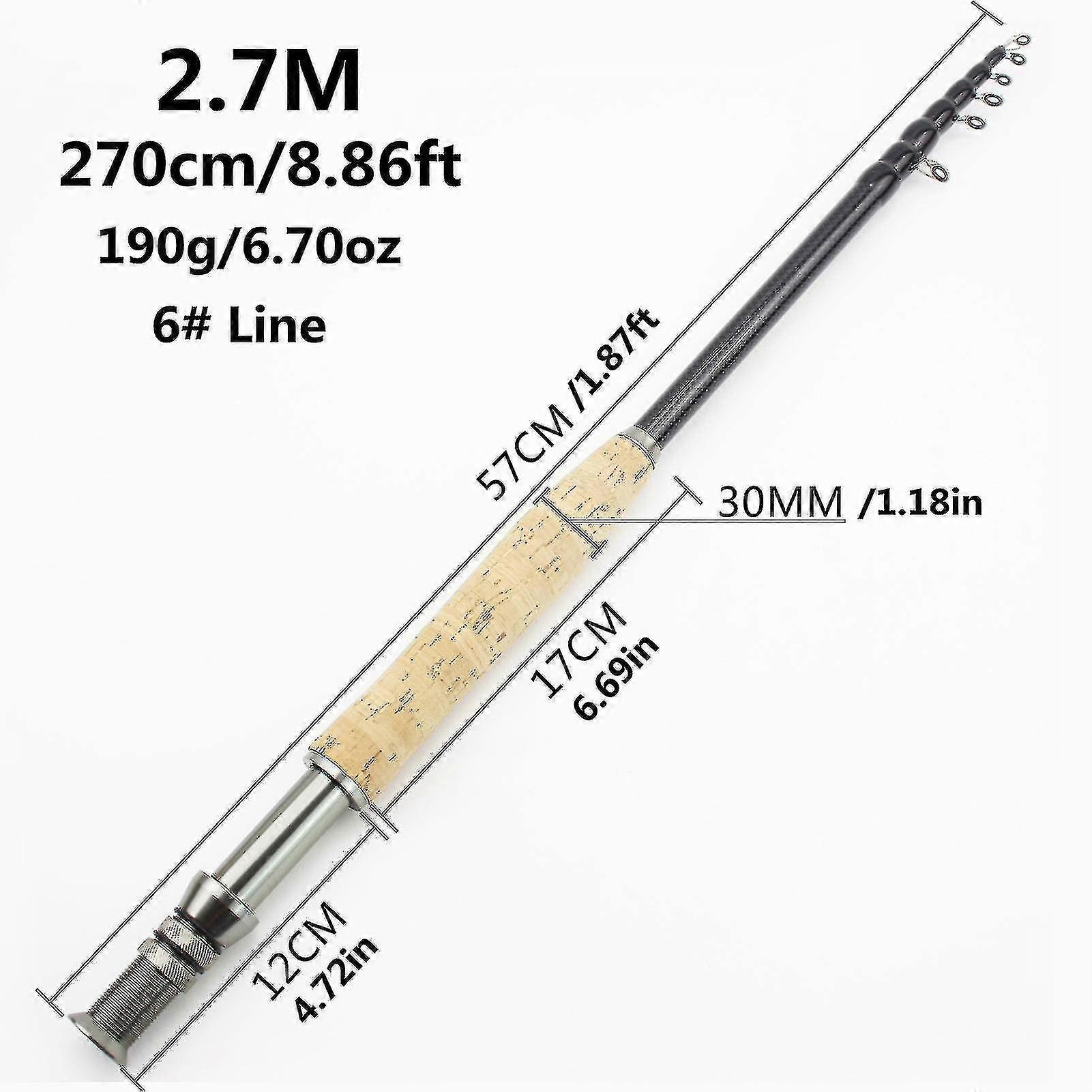 Telescopic Fishing Rod - Carbon Fiber Lightweight Portable Pole For Carp Fishing In River, Lake & Sea