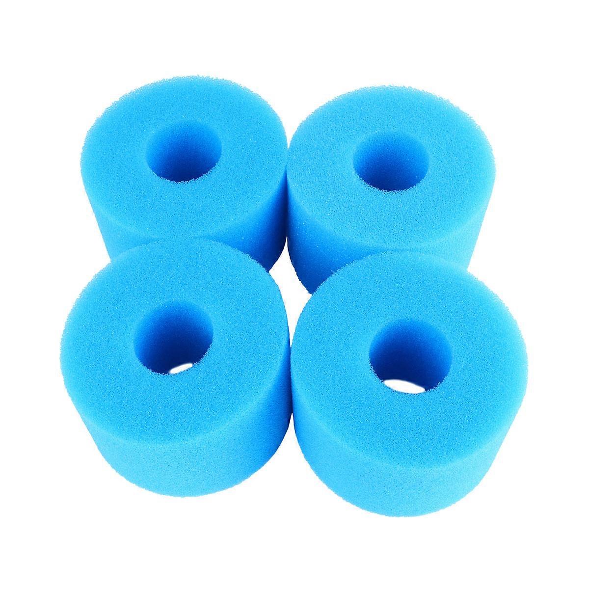 4pcs Filter Sponge Column Swimming Pool Filter Sponge Column Blue Sponge Column (Size 2)