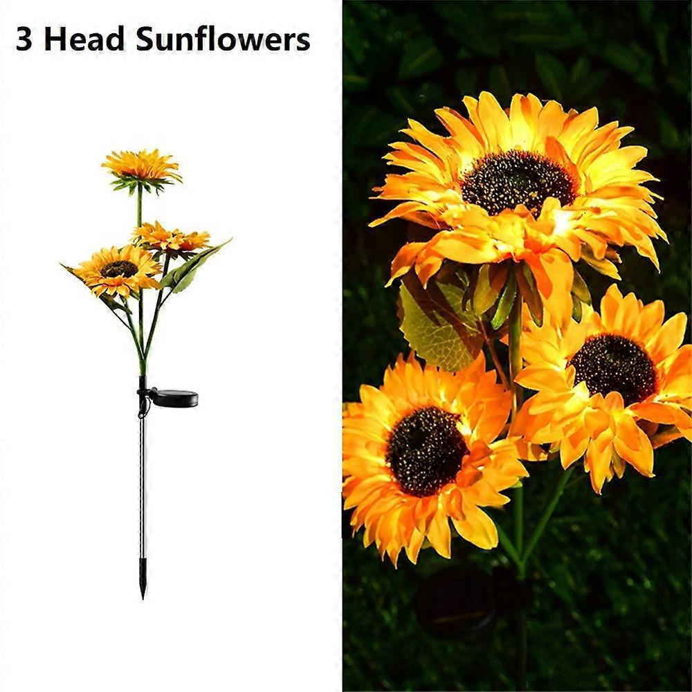 Garden Lights Solar Led Light Waterproof Sunflower Lawn Light Courtyard Garden Decoration Outdoor Landscape Lighting For Patch