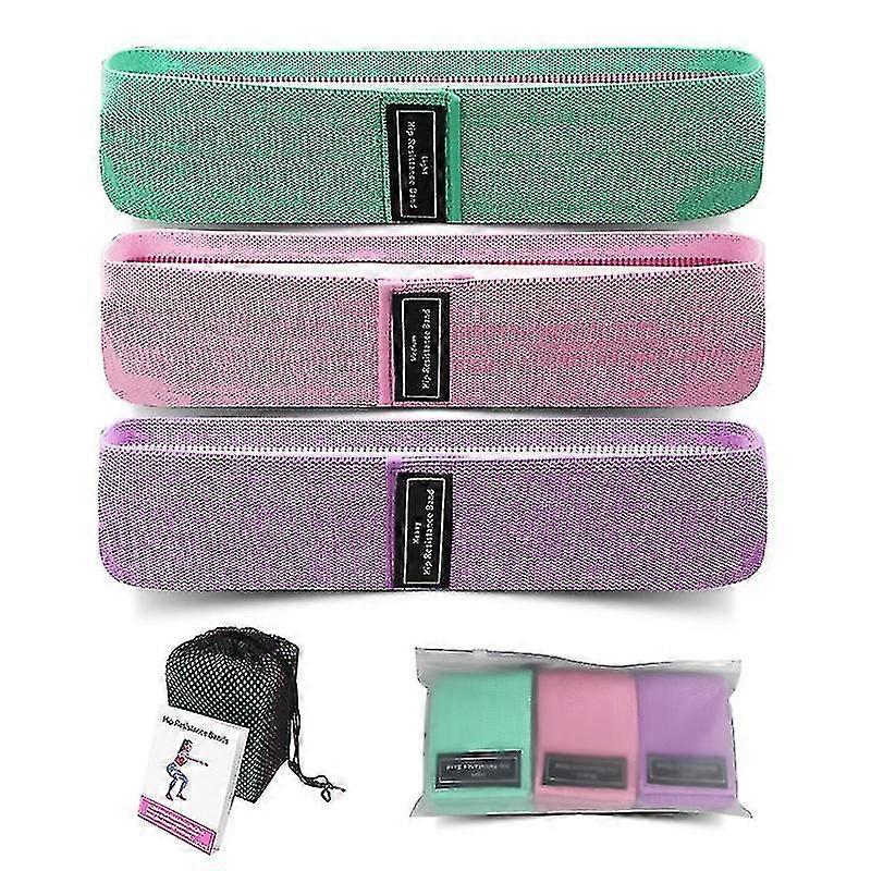 3pcs חגורת יוגה, חגורת כושר, חגורת מפשעה, חגורת התעמלות, רצועת התנגדות, חגורת מרים ישבן סקוואט חגורת ירך מעגל ירך