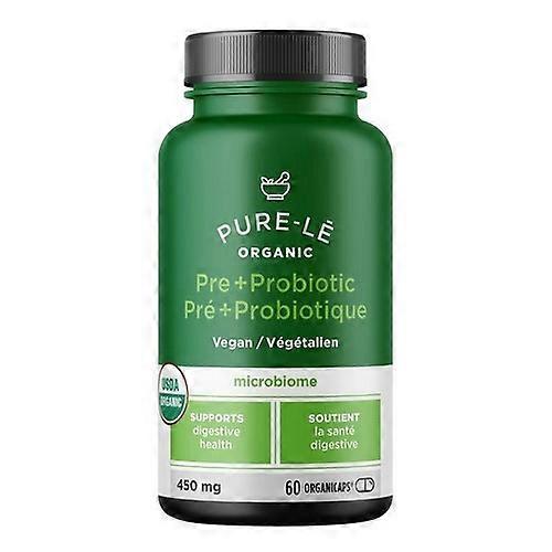 Organic Prebiotic + Probiotic, 60 Count by Pure-le