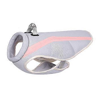 Upgrade Dog Cooling Vest Harness With Leash, Outdoor Dog Cooler Jacket Breathable Pet Coat Vest Evaporative Cooling For Hot Weather