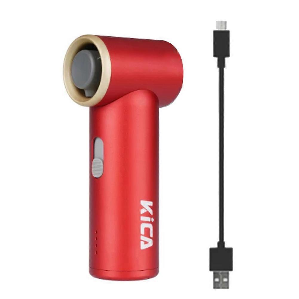 Jet Fan Mini - Portable Turbo Air Blower, Rechargeable 13-Hour Battery, Ideal for BBQ & Electronics Cleaning Red