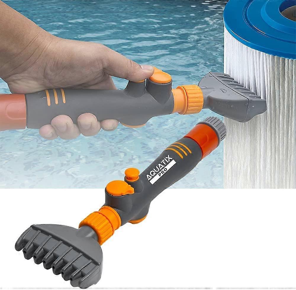 Honeyhouse Swimming Pool Filter Cartridge Cleaner For Debris Removal, Portable Jet Cleaner Filter Comb For Hot Tub, Pool, Spa Filter