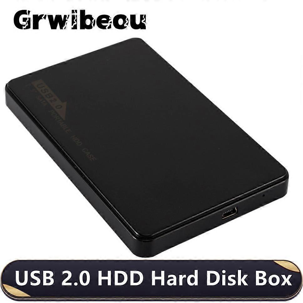 USB 20 Hard Disk Box Enclosure 25 inch SATA HDD SSD Mobile External Case 480Mbps/s Transmission Speed For Notebook Desktop PC