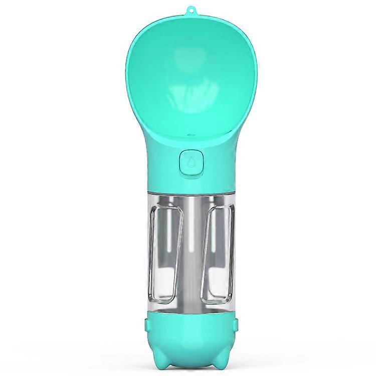 5 in 1 Portable Dog Water Bottle Multifunction with Food Box 300ml