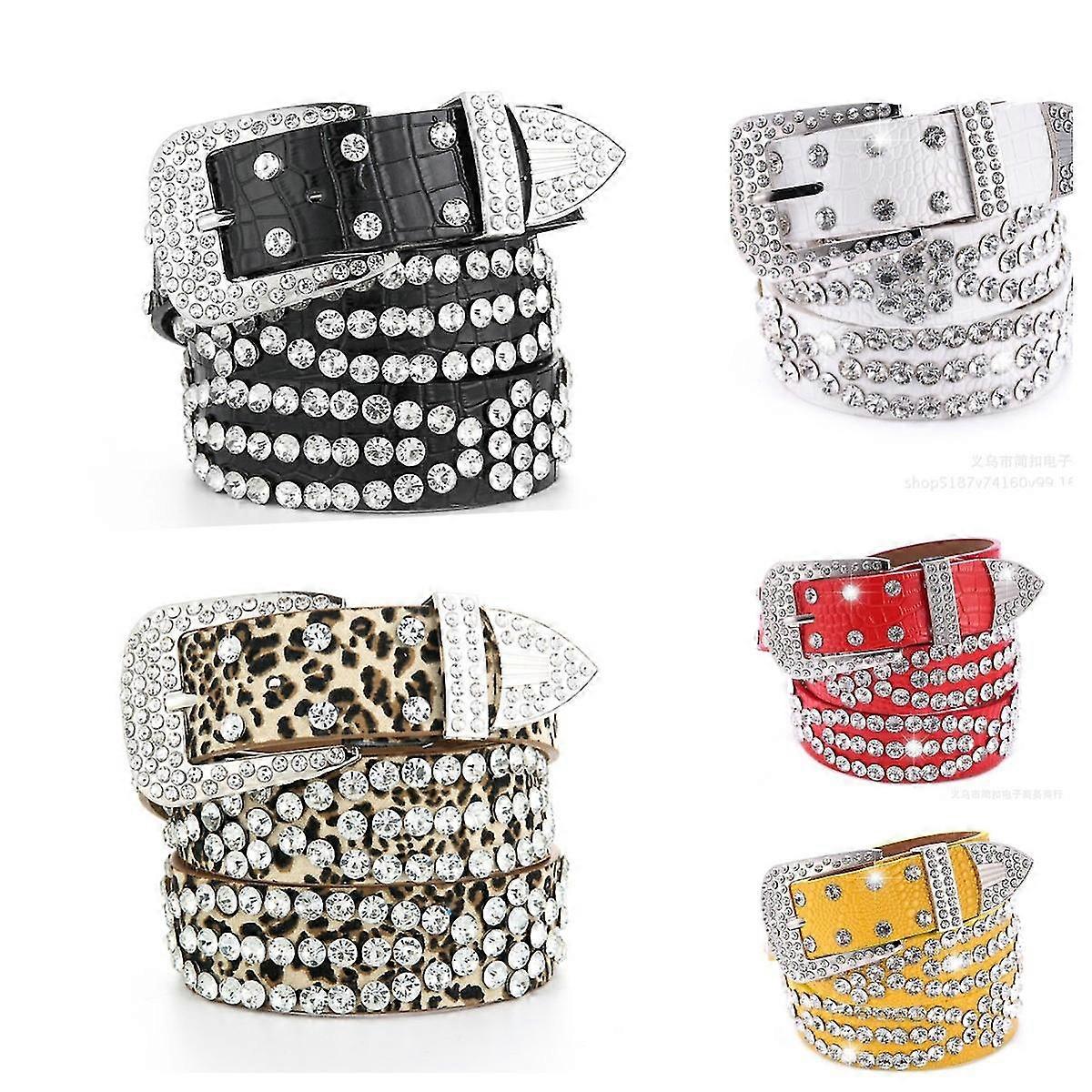 Fashion Women's Belt Women's Belt With Diamond Decoration Wide Belt Rhinestone Pants Belt Versatile
