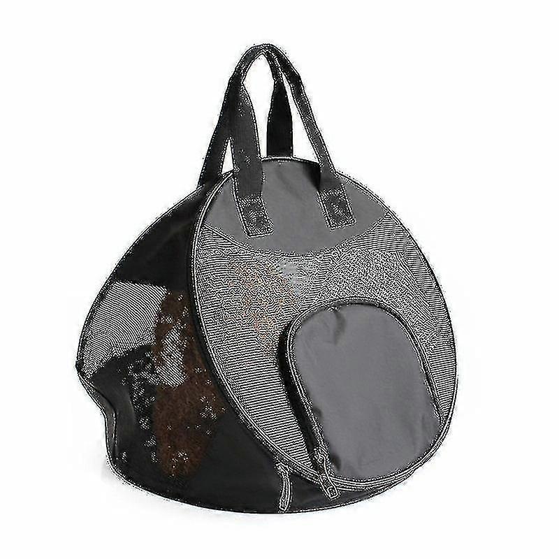 Multifunctional Folding Pet Handbag Portable Outing Package Pet Supplies(black)