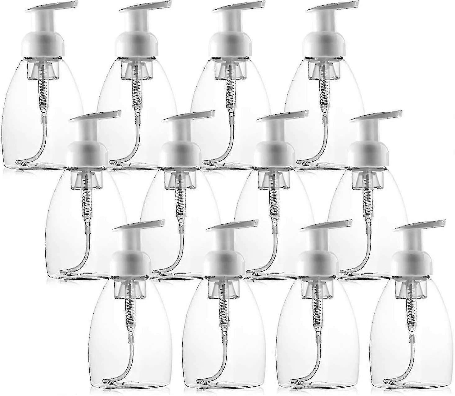 12 confezioni di distributori di sapone schiumogeno Bottiglie di pompa per sapone liquido, 8,5 once / 250 ml, sapone liquido fai-da-te, sapone per i piatti, lavaggio del corpo e altro ancora