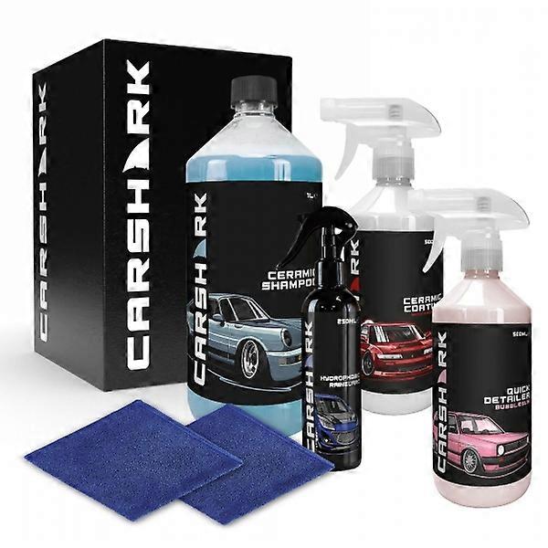 Car Paint Protection Kit, Gift Box, Ceramic Coating Spray, Cloths, CARSHARK