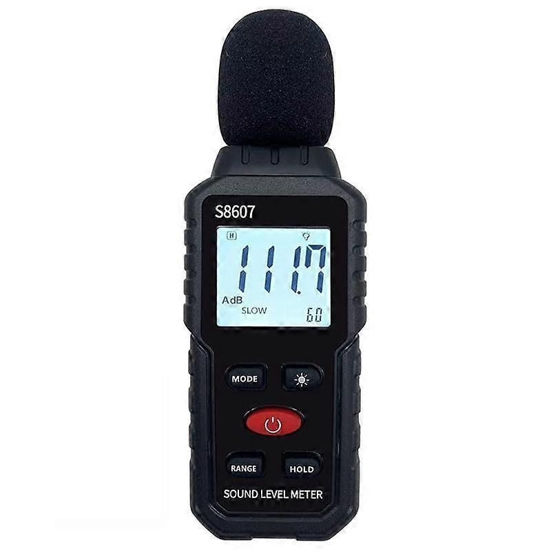 Fonometro digitale, fonometro per la strada di casa dell'aula, misuratore DB 30-130DBA per misurare il rumore, lettore di decibel di rumore