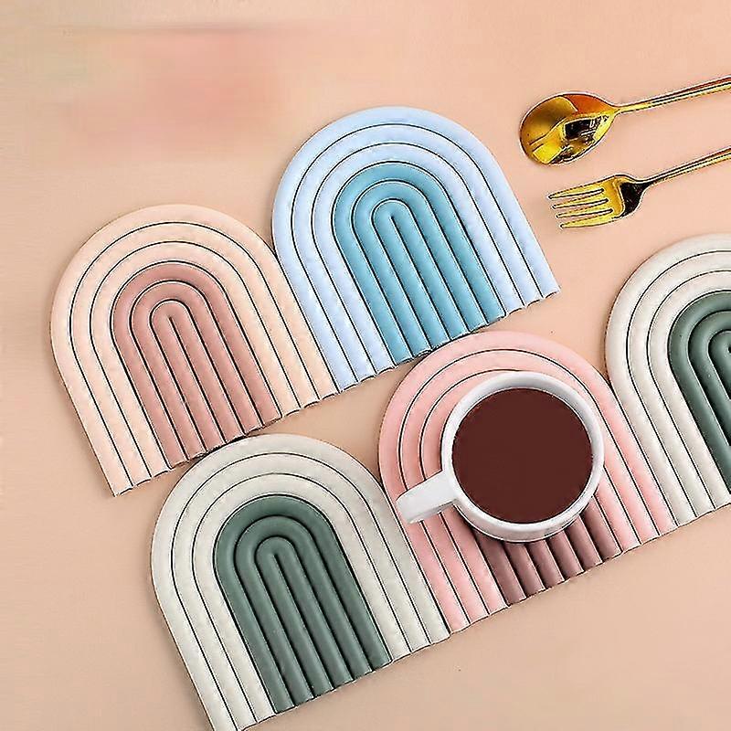 Dining table mat silicone pot pad coaster  insulation mats
