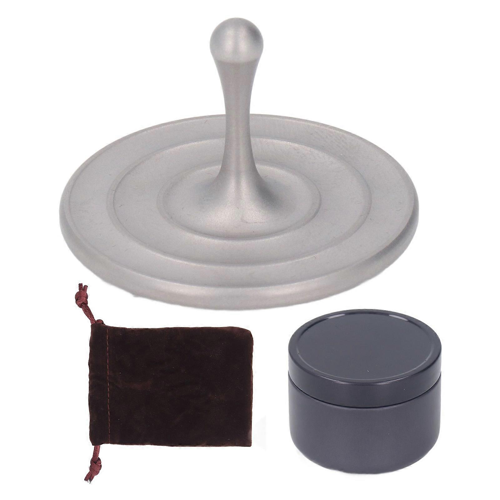 Rotating Top Decompression Toy Metal Desktop Flying Top Stainless Steel Hand Rotating Water Drop Stress Relief Toy