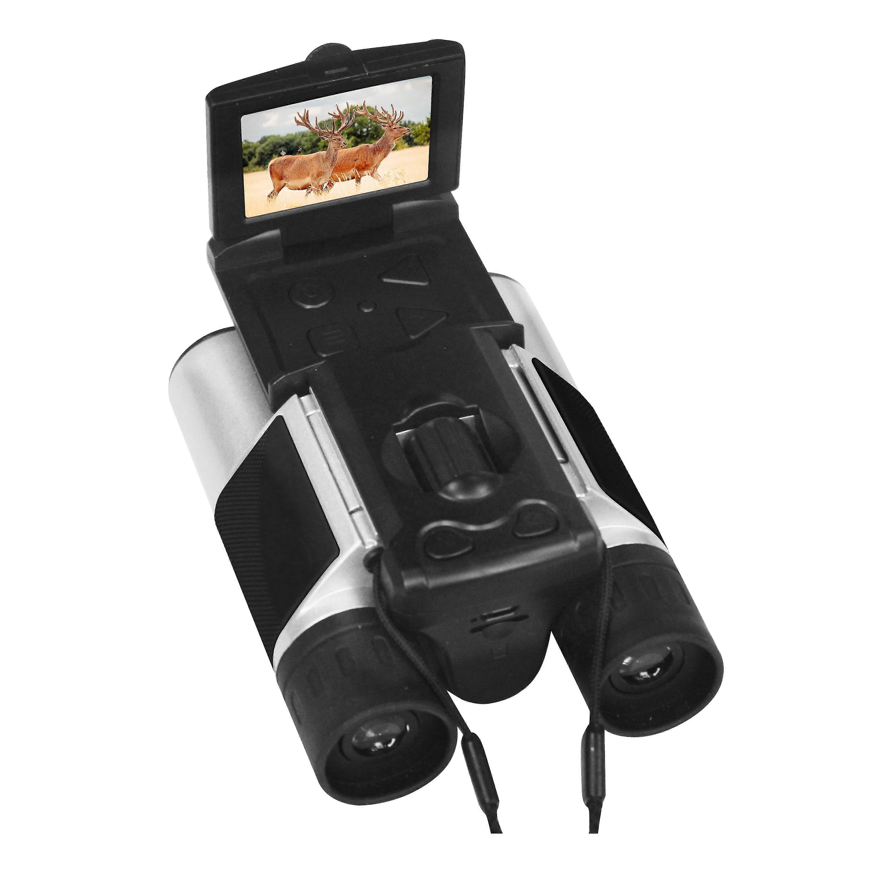 Tela ips de 2,0 polegadas 10x 2.5k 12x32 Câmera binóculo do telescópio de microscópio digital com câmera digital Tf Cartão Record Reprodução