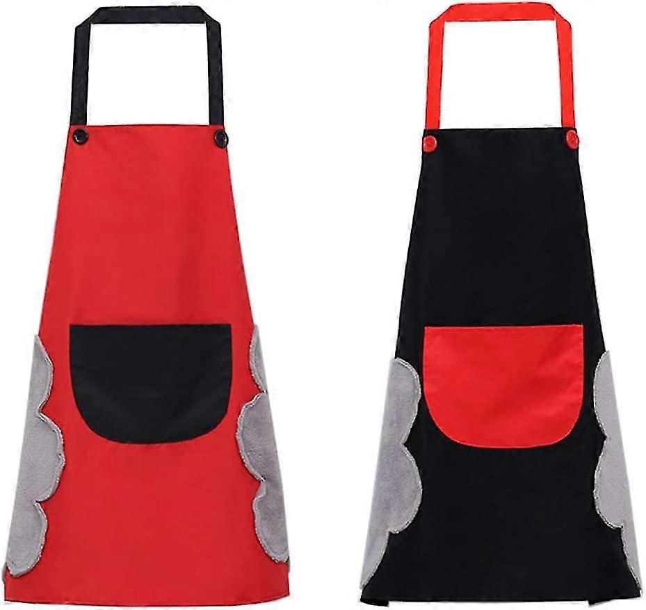 2pcs Adjustable Waterproof Apron With Large Pocket