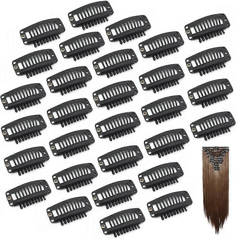 Clips For Wigs, 9 Teeth, 50 Pack